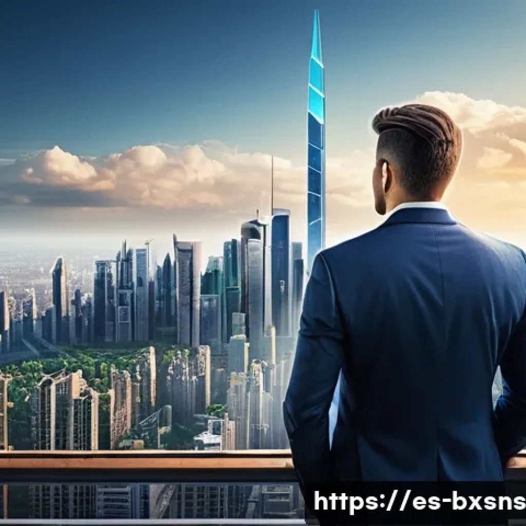 비즈니스 출구 전략과 기업의 비전 일치시키기 - **"The Entrepreneur's Guiding Compass"**: A sophisticated, confident entrepreneur (male or female, i...